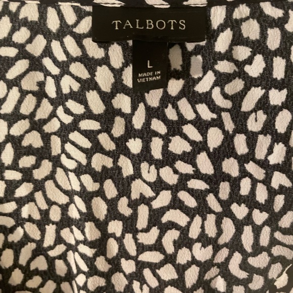Talbots Faux Wrap Top Size Large - Picture 6 of 7